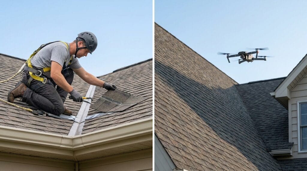 Physical and drone inspection