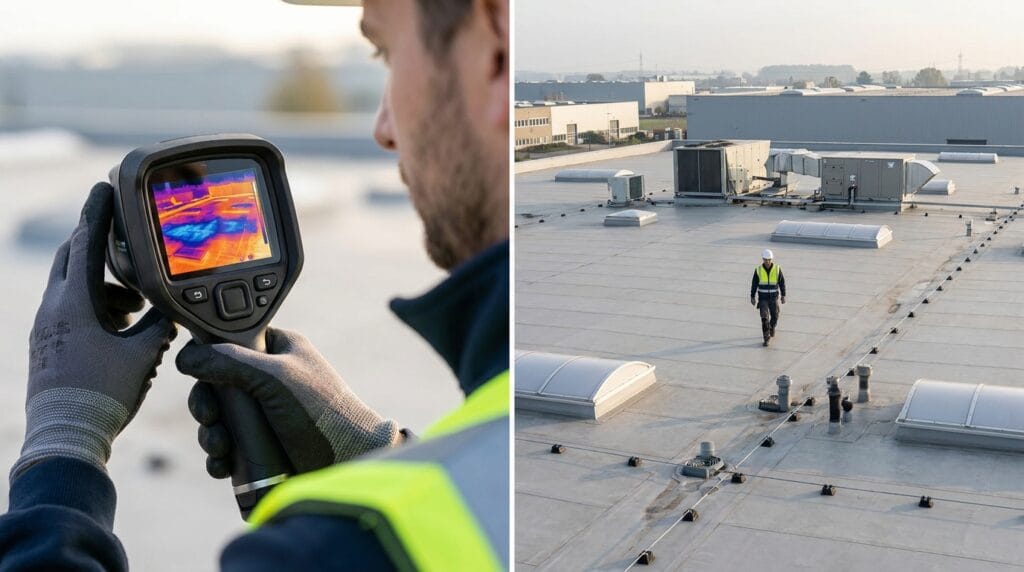 Infrared and commercial roof inspections